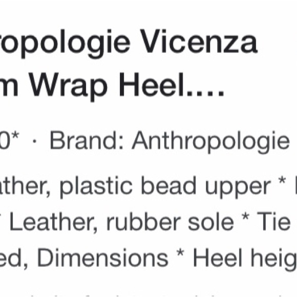 Anthropologie Vincenzo Charm wrap heels - Picture 8 of 8